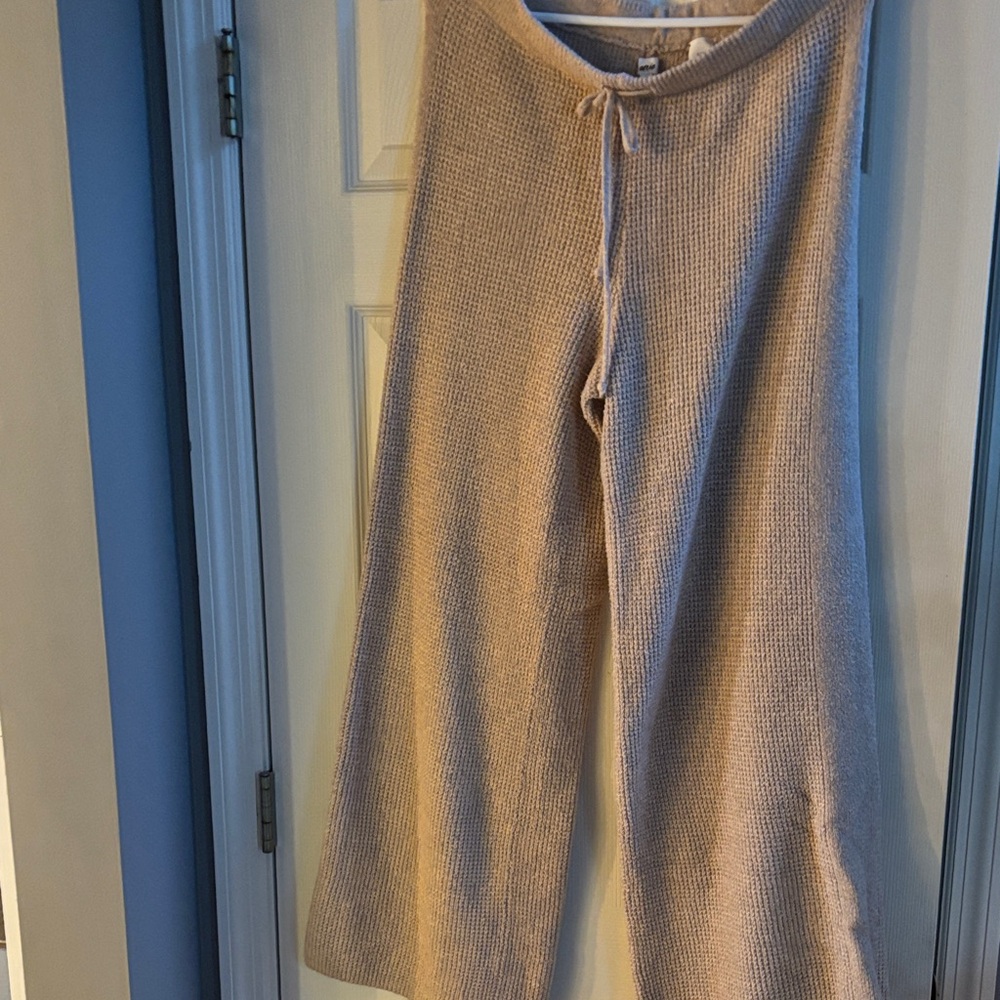 Aerie Cozy Knit Wide-Leg Pants